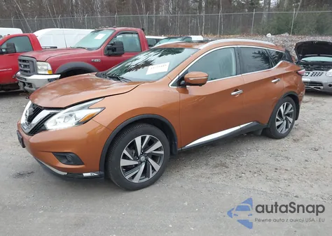 2015 Nissan Murano Platinum from USA, damaged, VIN 5N1AZ2MH4FN226099